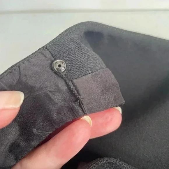 Ann Taylor Petite Black Virgin Wool Sheath Dress 10P EUC 0150 - Picture 9 of 13